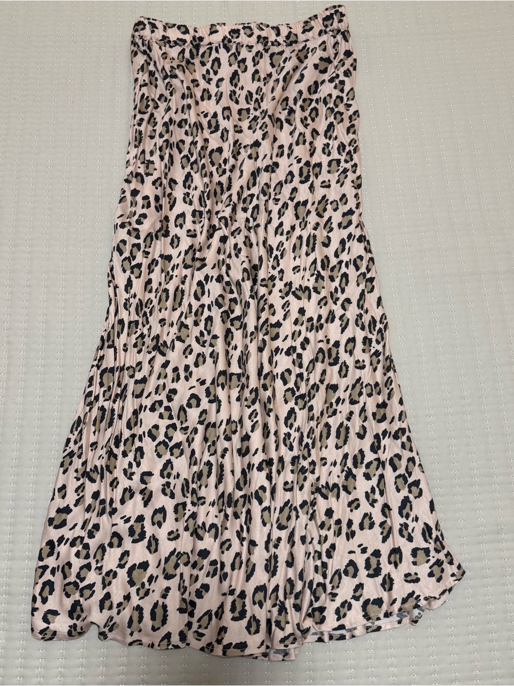Tahari Pink and Black Leopard-Print Pleated Midi Skirt